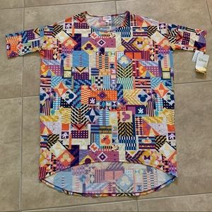 Disney LuLaRoe Mickey & Minnie Mouse Square Color Block Women’s Shirt NEW w/ Tag